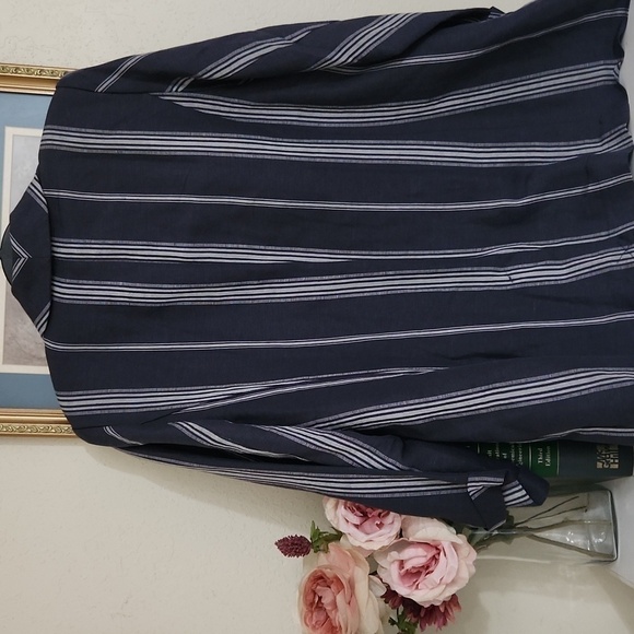 Linen Blend The Lane Bryant Blazer Size 18 Summer Office Collegiate lagenlook - Picture 12 of 15